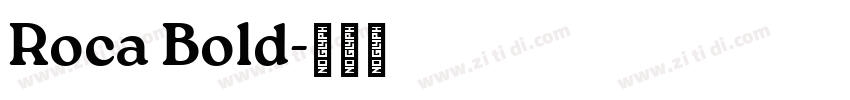 Roca Bold字体转换 Roca Bold字体转换